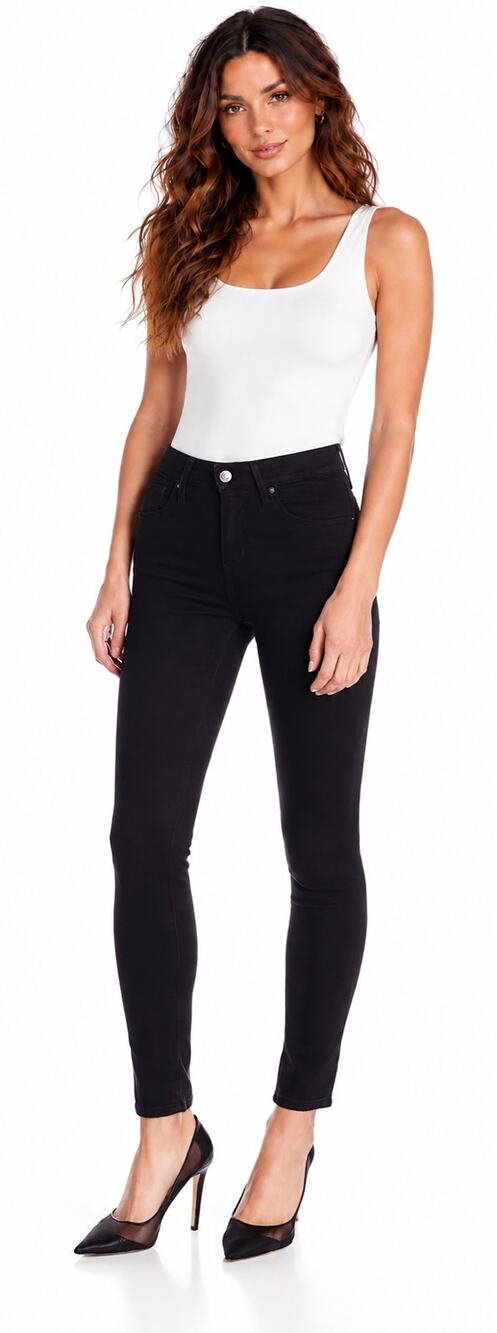 NWT Levi's 721 High-Rise Skinny Jeans Skinny Looker Black 26x30